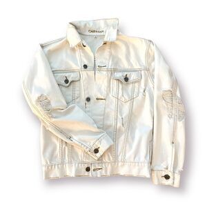 CARMAR Light Denim Distressed Jacket |Size: Small|